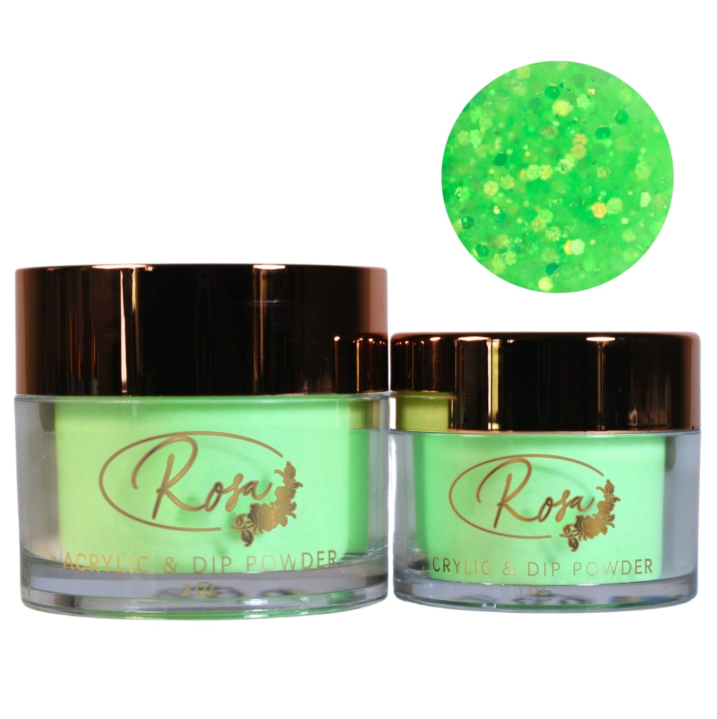 Green Spark Acrylic Powder & Dip Powder