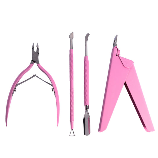 Matte Hot Pink Nail Tool Kit