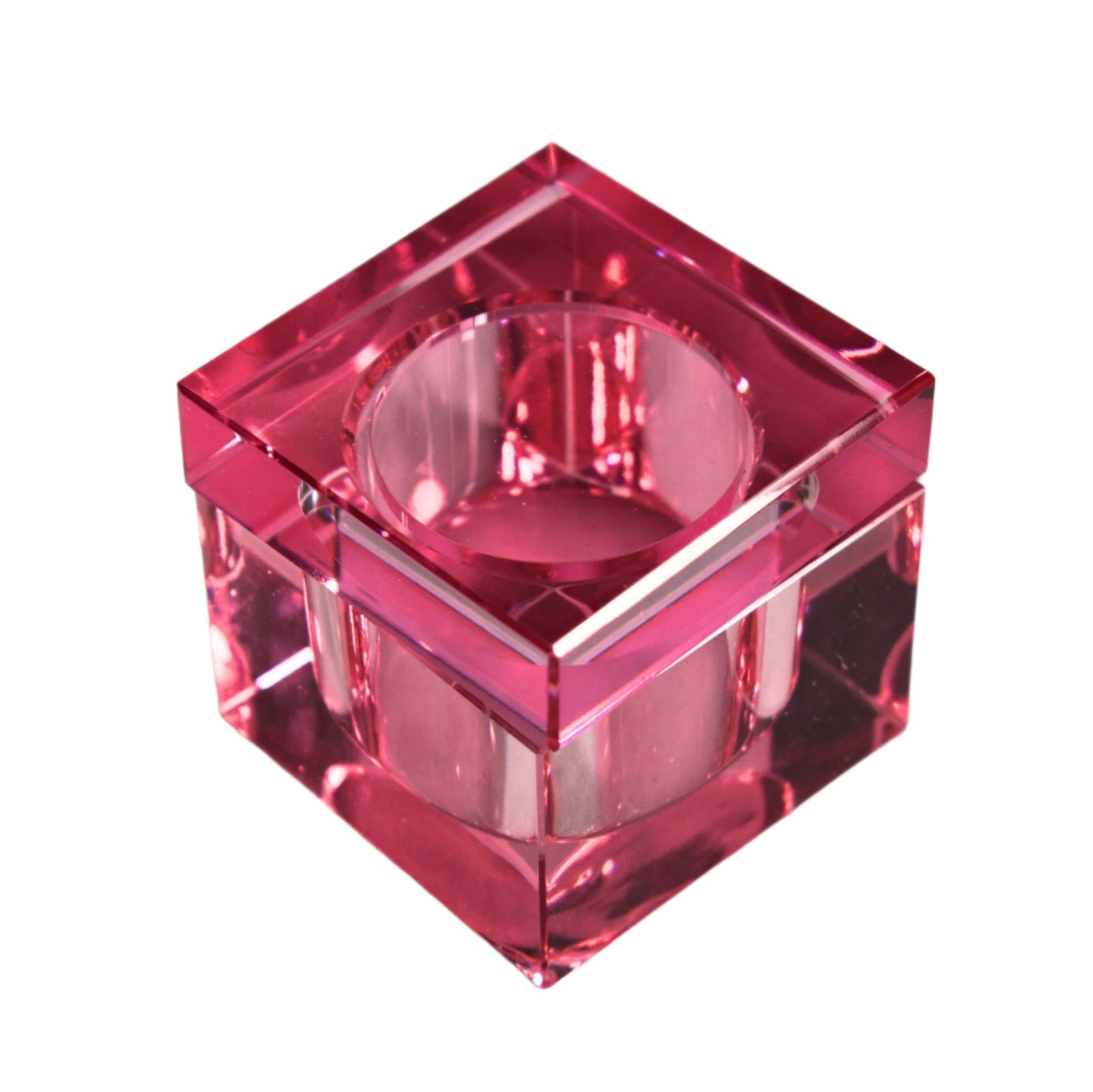 Pink Cube Dappen Dish